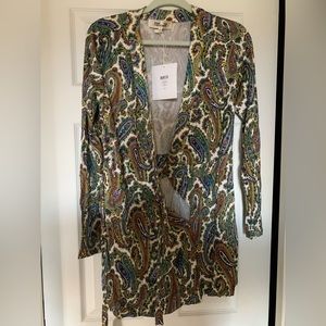 DVF Celeste La Banded mini wrap dress